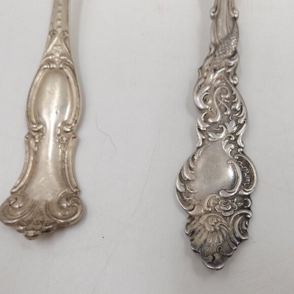 Antique Silver Flatware Lot – 20 Ornate Pieces – Ladles, Spoons, Forks – Jewelry - Picture 2 of 6